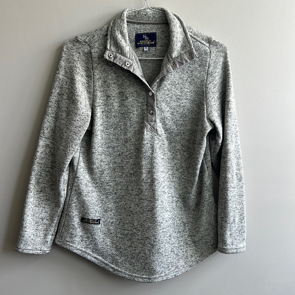 Simply Southern Quarter Zip/Button Pullover